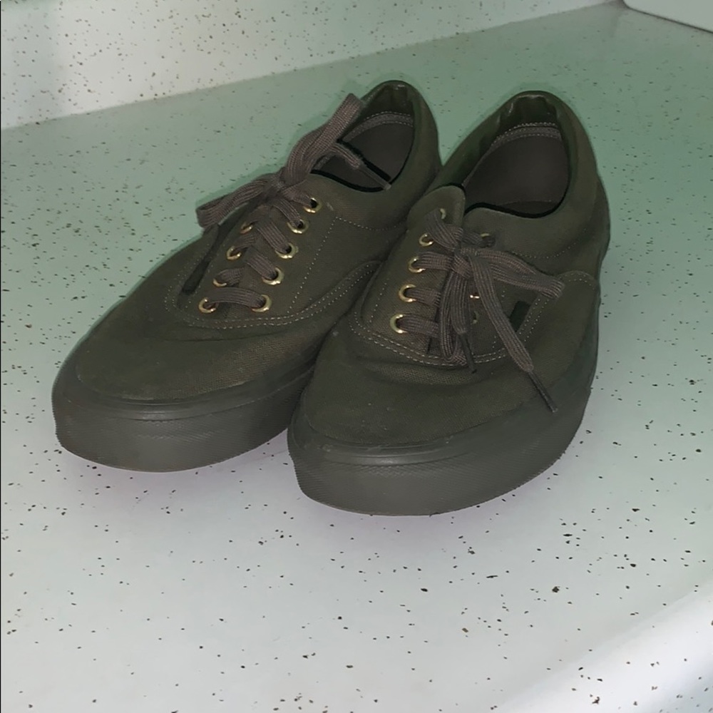 Barely worn olive vans